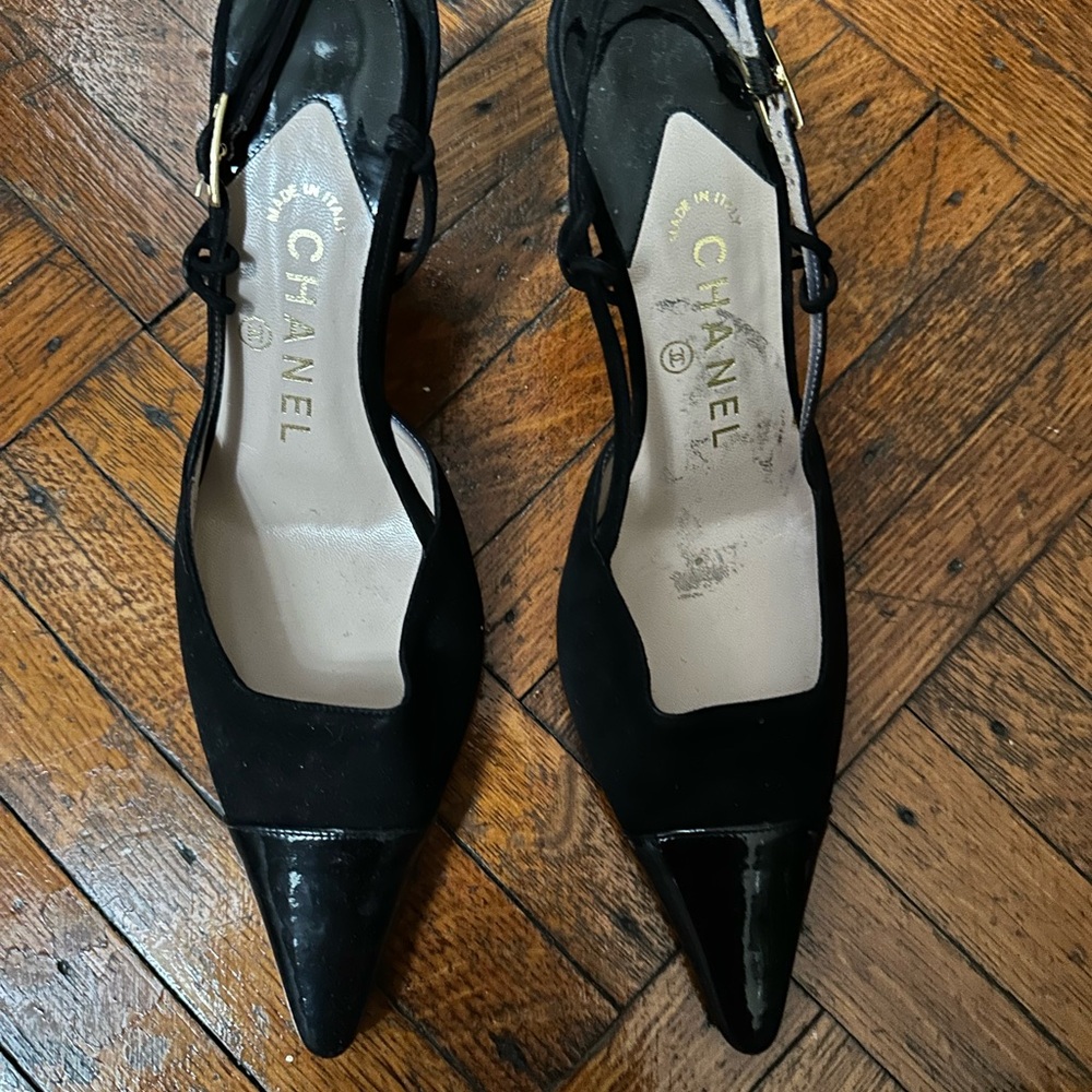 Chanel slingback heels